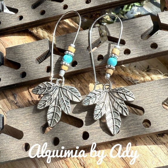 Alquimia Silver Blue Artisan Earrings - Picture 1 of 1